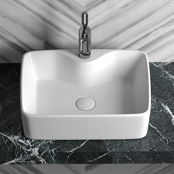 Раковина накладная Ceramicanova Element 48 CN6033, прямоугольная