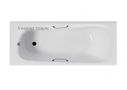 Ванна чугунная Vinsent Veron Concept 1507042 с ножками и ручками