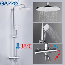 G2490 душевая стойка GAPPO со смесителем с термостатом