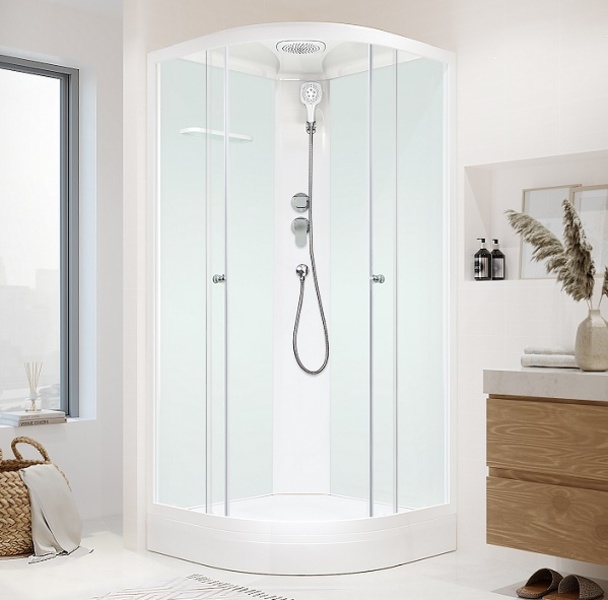 Душевая кабина Domani-Spa Delight Slim 110 100 х 100 х 218 х 15 белые стенкисатин-матир. ст.