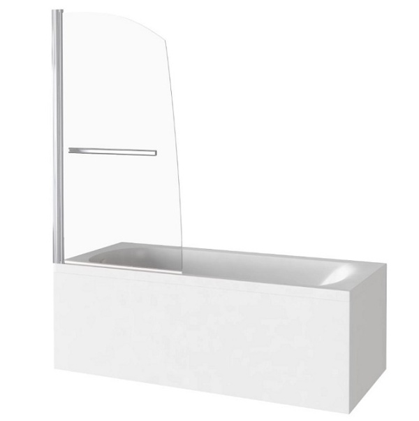 Шторка на ванну распашная GoodDoor BAS Screen R-HT-80-C-CH 8001400 мм, прозрачное стекло
