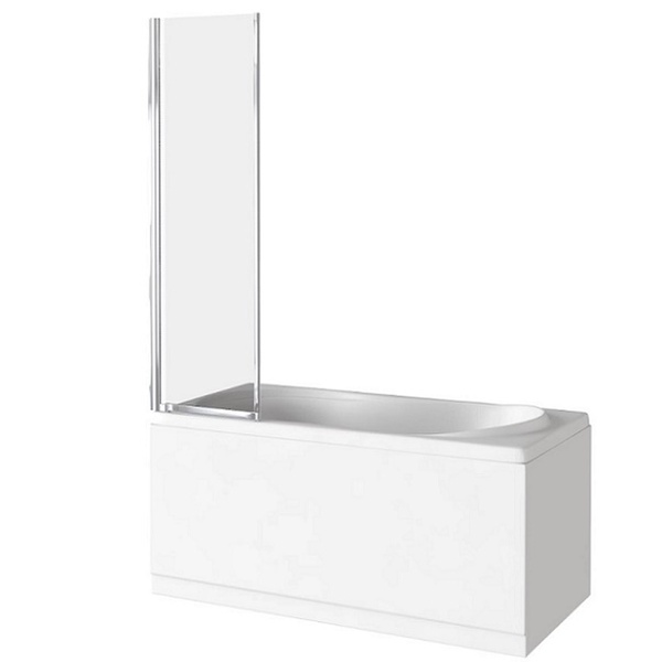 Шторка на ванну GoodDoor Screen FO-80-C-CH 8001400 мм, прозрачное стекло, профиль хром