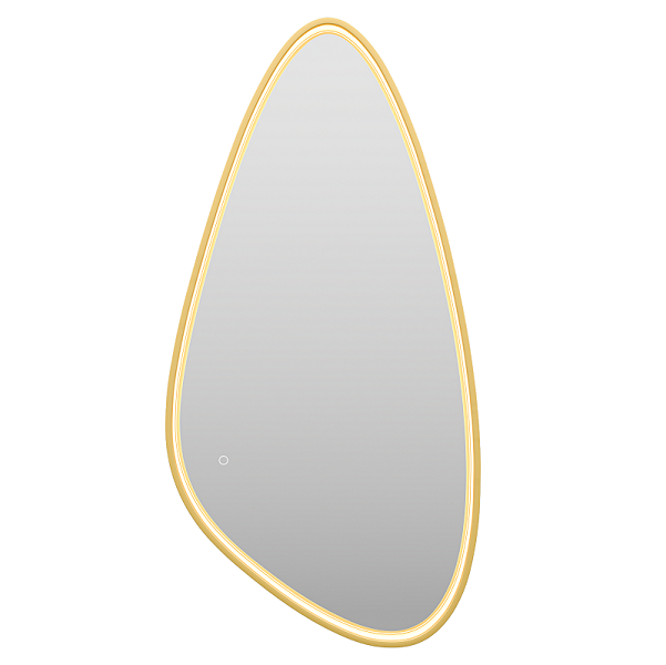 Зеркало Brevita Venus VEN-Var-060-gold, золото с подсветкой, сенсорный выкл.