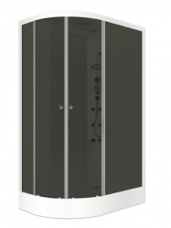 Душевая кабина Domani-Spa Delight Slim 128 120 х 80 х 218 х 15 R черные стенкитонир. ст., гм