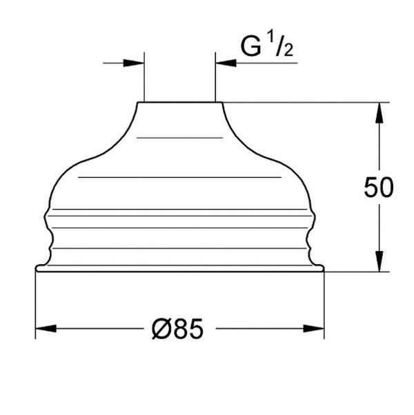 Верхний душ Grohe Relexa Basic 85, 28404000