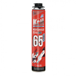 Пена монтажная KOLT 65 TURBO профессиональная всесезонная, 950г