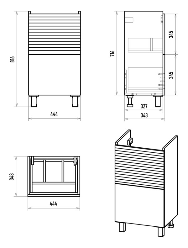 Тумба MISTY Форест-50 Э-Фор-07050-0219-2Я с раковиной Томь-50