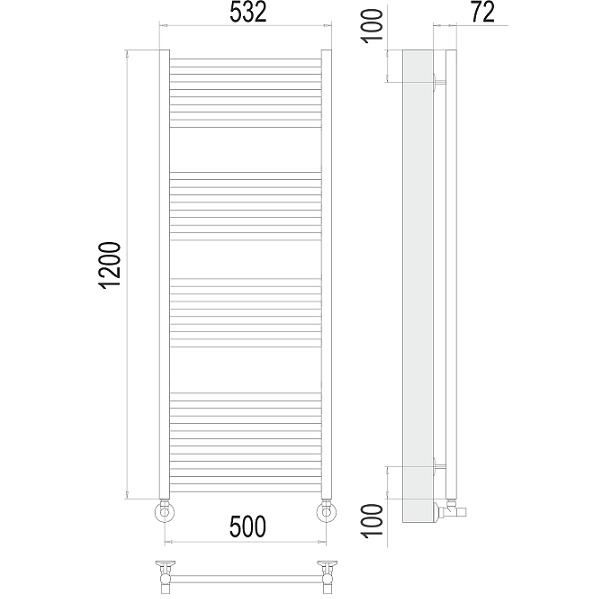 псушитель  Аврора П22 5001200 хром