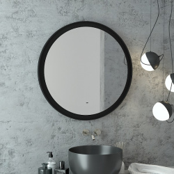 Зеркало Континент LED Planet black D800, бесконтактный сенсор