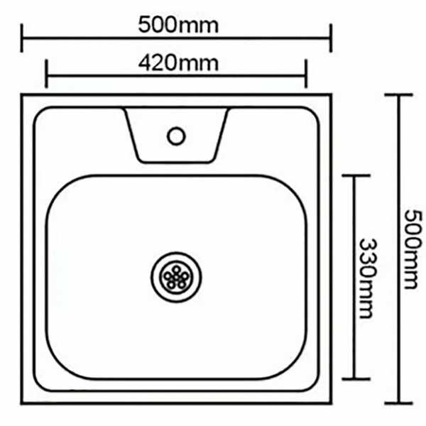 Мойка кухонная SINKLIGHT накладная 5060 ECO 1600,6 глянец