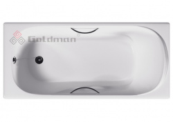Ванна чугунная GOLDMAN Nova 1708042 с ножками и ручками