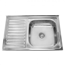 Мойка кухонная SINKLIGHT накладная 8050 R 1600,6 правая, глянец