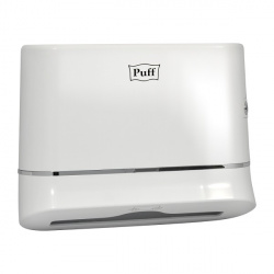 Диспенсер для бумажных полотенец Puff-5135 пластик, белый, с ключом