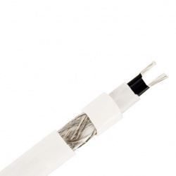 Кабель саморегулирующийся SRF 10-2 CT WHITE 10 Вт экранированный, пищевой, в трубу