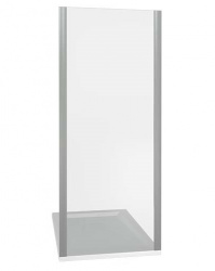Боковая панель Good Door Latte SP-90-C-WE стекло прозрачное, профиль белый, ЛА00013