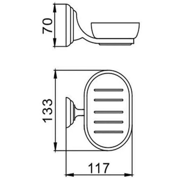 Мыльница настенная Frap F15 F1502