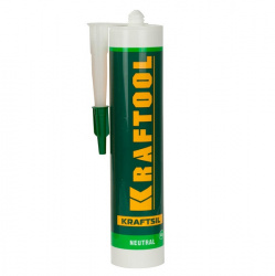 Герметик силиконовый KRAFTOOL нейтральный, прозрачный, 300 мл 41257-2