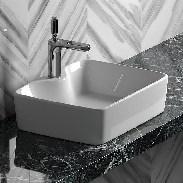 Раковина накладная Ceramicanova Element 48 CN6033, прямоугольная