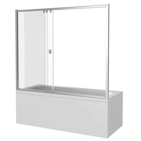 Шторка на ванну раздвижная GoodDoor Screen WTW-160-C-CH 16001400 мм, прозрачное стекло