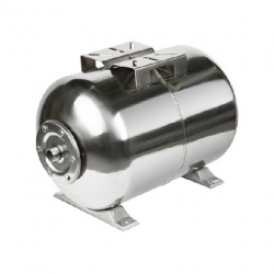 Гидроаккумулятор горизонтальный UNIPUMP UNIPRESS 24 л нержавеющая сталь