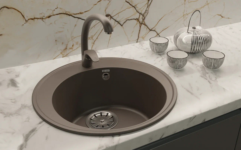 Мойка кварцевая Ulgran Quartz Nora 485-07 Уголь