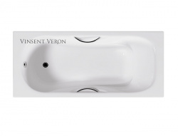 Ванна чугунная Vinsent Veron Aura 1707542 с ножками и ручками
