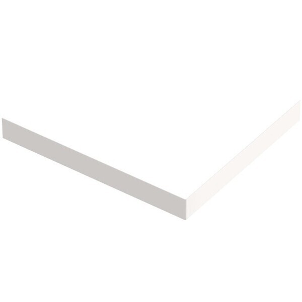 Экран для душевого поддона Good Door Essentia, Flow, Stella 130 x 90 белый, ЭЛ00241