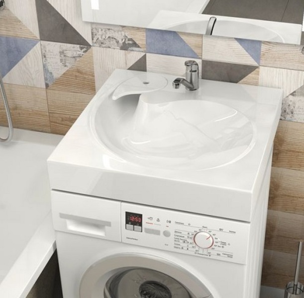Раковина MARRBAXX Лилия V60D1 сигнально-белый 600х600х100 с кронштейнами