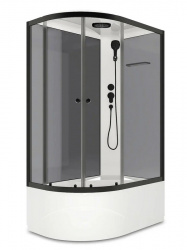Душевая кабина Domani-Spa Delight Slim 128 high 120 х 80 х 218 х 45 R серые стенкипрозр. ст., профи