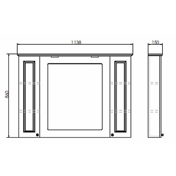 Шкаф зеркальный COMFORTY Палермо-120 цв.белый