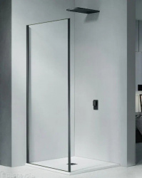 Боковая панель Good Door COFE SP-100-C-B стекло прозрачное, профиль черный, КФ00020