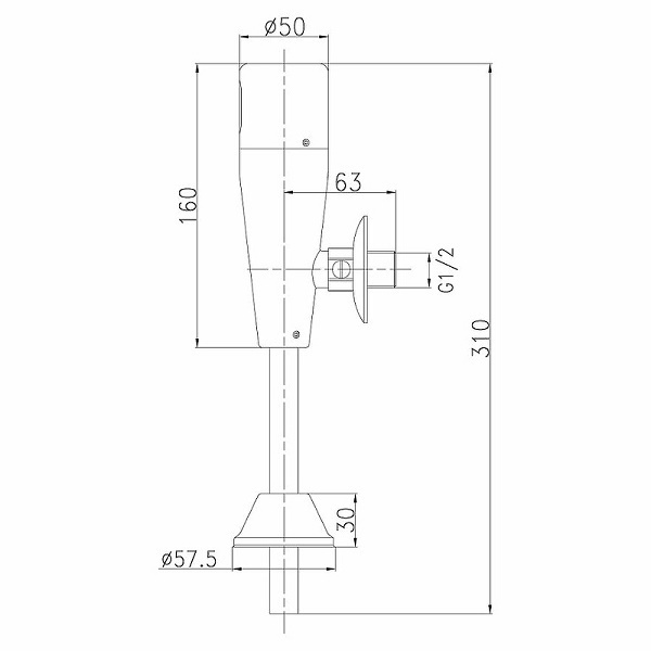 Кран для писсуара LEMARK Project сенсорный LM4654CE