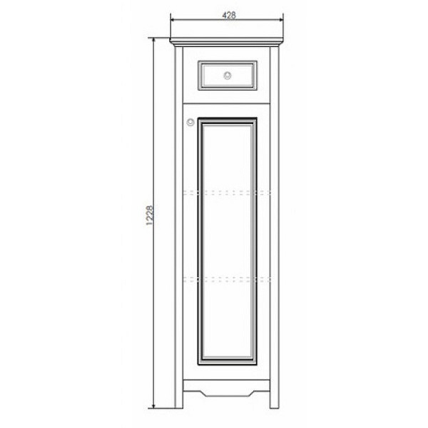 Полуколонна COMFORTY Тбилиси-40 цв.белый