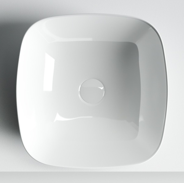 Раковина накладная Ceramicanova Element 40 CN5006, квадратная