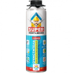 Очиститель SUPER МОНТАЖНИК для незатвердевшей монтажной пены, 300г